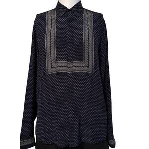 Gucci Resort 2014 Tile Pattern Silk Twill Shirt Slim fit  41 / 16  Made in Italy